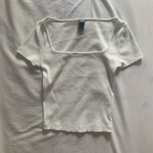 Wild fable square neck white t-shirt